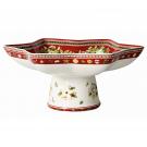 Villeroy and Boch 10.5" Winter Bakery Delight Footed Star Bowl, Star Shape