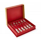 Spode Christmas Tree Cutlery Set Of 6 Pastry Forks, Ceramic Handle