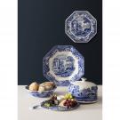 Spode Blue Italian Serveware 2 Piece Cheese Plate and Knife