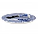 Spode Blue Room Sunflower Cheese Plate and Knife