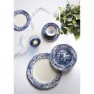 Spode Blue Italian Brocato China Round Charger
