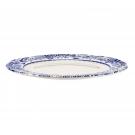 Spode Blue Italian Brocato China Round Charger