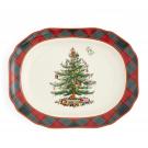 Spode Christmas Tree Tartan Rectangular Platter