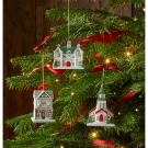Spode 2023 Christmas Tree Train Station Led Ornament