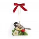 Spode 2023 Christmas Tree Chickadee Ornament