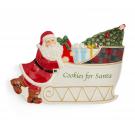 Spode Christmas Tree Figural Santa Sleigh Cookies For Santa Platter