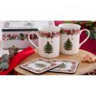 Spode Christmas Tree Annual 2023 5 Piece Mug, Tin, and Coaster Set