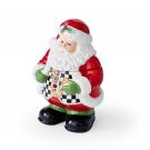 Spode Christmas Tree, Black and White Figural Santa Candy Jar