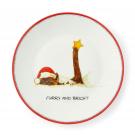Kit Kemp, Spode Doodles Tidbit Christmas Plates, Set of 4