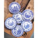Spode Blue Room Set of 6 Assorted Zoological Plates