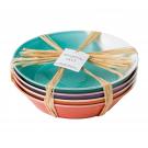 Royal Doulton 1815 Mixed Patterns Pasta Bowl 9.1" Set of 4 Bright Colors
