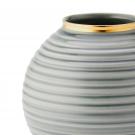 Aerin 5.5" Calinda Round Vase, Shadow