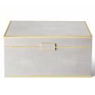 Aerin Luxehagreen Jewelry Box, Dove