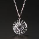 Cashs Ireland, Newgrange Circle Pendant Crystal Necklace, Medium