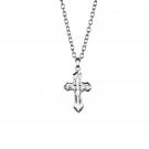 Cashs Ireland, Crystal Celtic Cross Pendant Necklace, Small