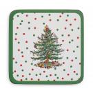 Spode Christmas Tree Polka Dot Set Of 6 Coasters