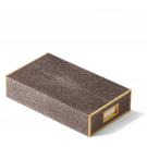 Aerin Shagreen Oversized Match Box, Chocolate