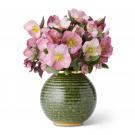 Aerin 6.1" Calinda Round Vase, Forest Green