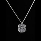 Cashs Ireland, Kerry Bead Crystal Necklace, Sterling Silver Snake Chain, Large