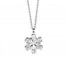 Cashs Ireland, Crystal Snowflake Pendant Necklace, Small