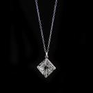 Cashs Ireland, Diamond Newgrange Pendant Crystal Necklace, Small