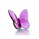 Baccarat Crystal Lucky Butterfly, Peony Pink