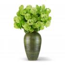 Aerin 14" Calinda Tapered Vase, Forest Green