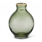 Aerin 4.8" Sancia Plum Glass Vase, Fern