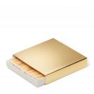 Aerin Square Match Sleeve with Matches, Gold