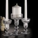Cashs Ireland, Cooper Single Knob Unity Crystal Candleholder Set