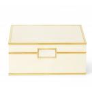 Aerin Classic Shagreen Small Jewelry Box, Cream