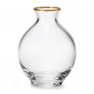 Aerin 5" Sancia Plum Glass Vase, Clear