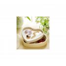 Aerin Shagreen Heart Jewelry Box, Cream
