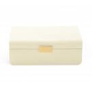 Aerin Modern Shagreen Large Jewelry Box, Cream