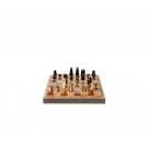 Aerin Shagreen Chess Set, Chocolate with Chess Pieces