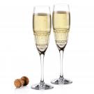 Cashs Ireland Dunloe Champagne Toasting Flutes, Pair