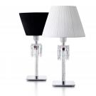 Baccarat Crystal, Torch Crystal Lamp With White Shade By Arik Levy