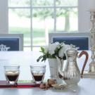 Baccarat Crystal, Harcourt Cafe Coffee Set with Red Tray