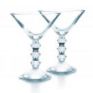 Baccarat Crystal Vega Martini Glasses Clear, Pair