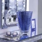 Baccarat Crystal, Eye 16.5" XL Oval Vase, Blue