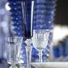 Baccarat Mille Nuits Flutissimo Blue, Boxed Pair