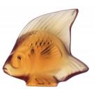 Lalique Amber Fish Sculpture