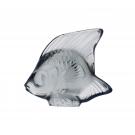 Lalique Grey Fish Sculpture