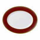 Wedgwood Renaissance Red Oval Platter 13.8"