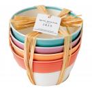 Royal Doulton 1815 Mixed Patterns Cereal Bowl Set of 4 Bright Colors
