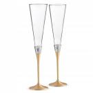 Vera Wang Wedgwood With Love Gold Toasting Flute Pair