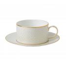 Wedgwood Arris Gio Gold Teacup and Saucer