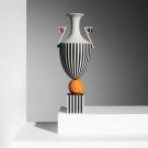 Wedgwood Prestige Jasperware Lee Broom Tall Vase on Orange Sphere, Limited Edition