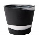 Wedgwood Jasperware Burlington Pot 5", Black and White
