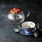 Wedgwood China Paeonia Blush Teacup and Saucer Set Blue